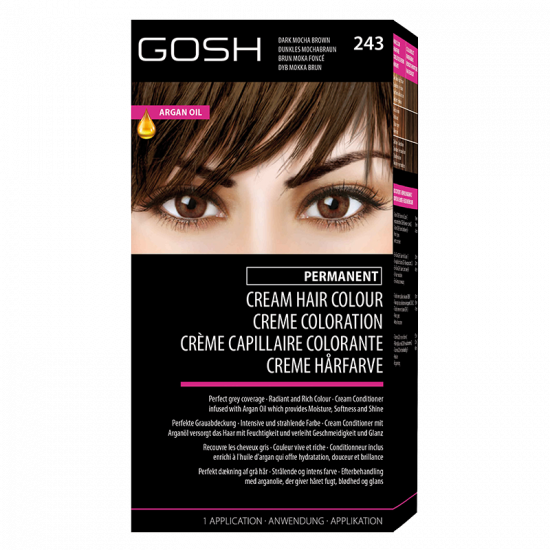 GOSH Cream Hair Colour Dark Mocha Brown 243