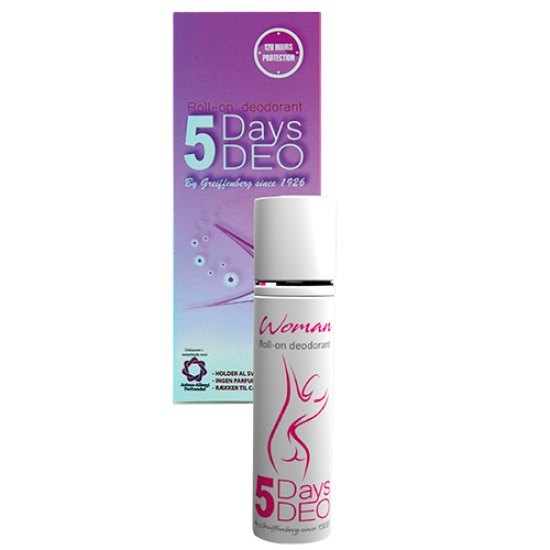 5 Days Deo Roll-On Deodorant For Women 30 ml.