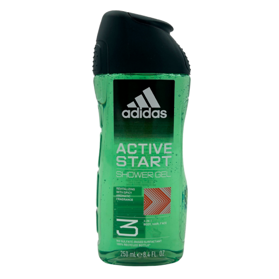 Adidas H&B Shower Gel For Him 3-In-1 Active Start (250 ml) (Default)
