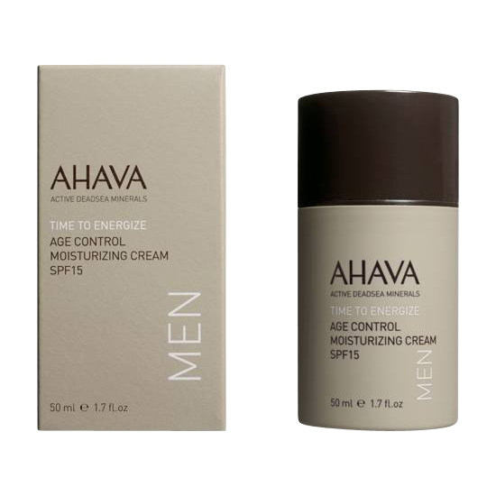 ahava men age control moisturizing cream spf 15 50 ml.