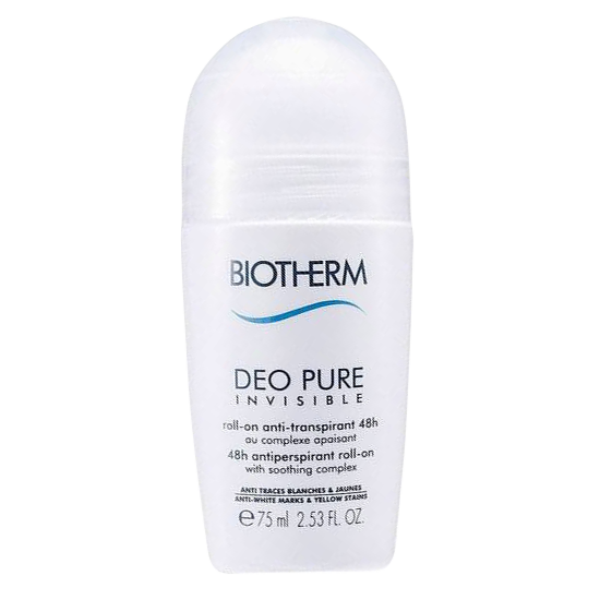 biotherm deo pure invisible 48h antiperspirant roll-on 75 ml.