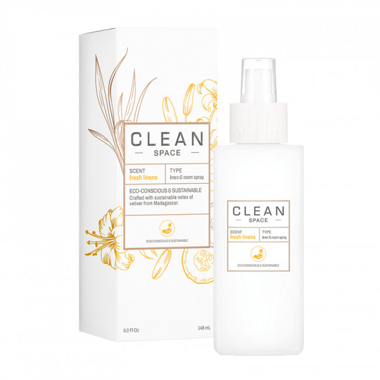 Clean Space Fresh Linens Linen & Room Spray 148 ml.