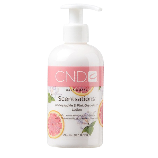 cnd scentsations honeysuckle and pink grapefruit lotion 245 ml.