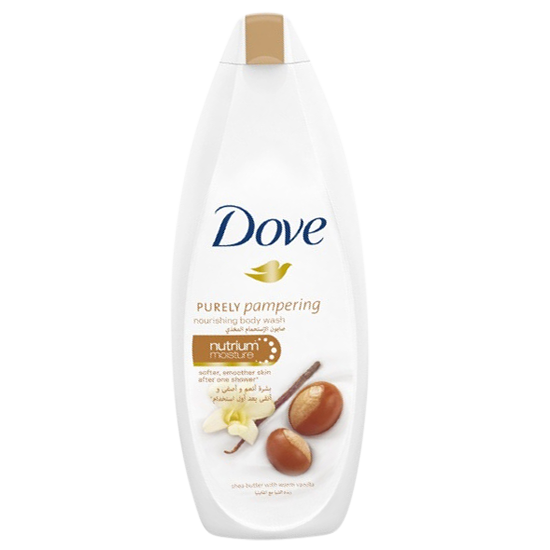 dove purely pamperting nourishing body wash 500 ml.