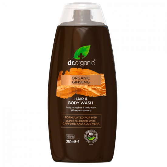 Dr. Organic Mens Ginseng Hair & Body Wash (250 ml)