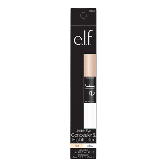 elf makeup Under Eye Concealer & Highlighter Fair/Glow 2x6 ml.