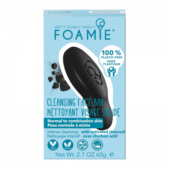 Foamie Face Bar Cleansing Activated Charcoal For Normal To Combination Skin (1 stk)