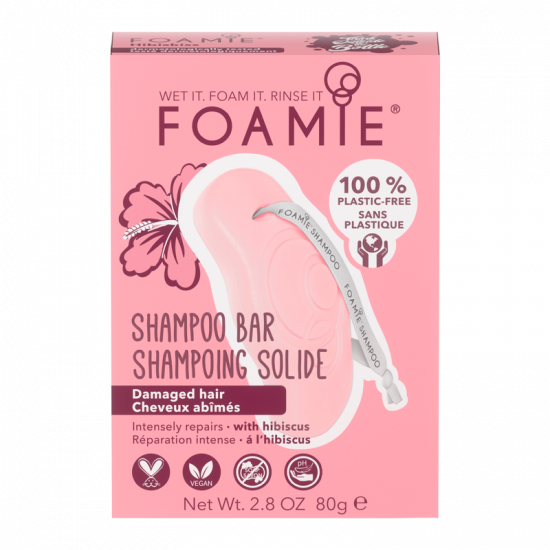 Foamie Shampoo Bar Hibiscus For Damaged Hair (1 stk)