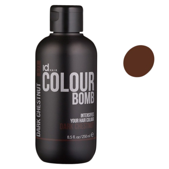 idhair colour bomb dark chestnut 250 ml.