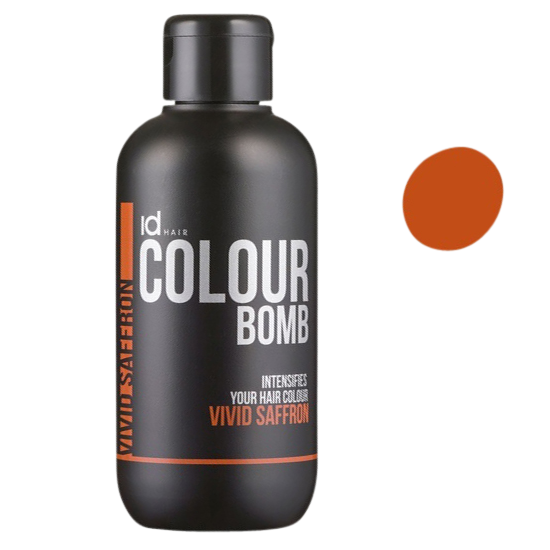 idhair colour bomb vivid saffron 250 ml.