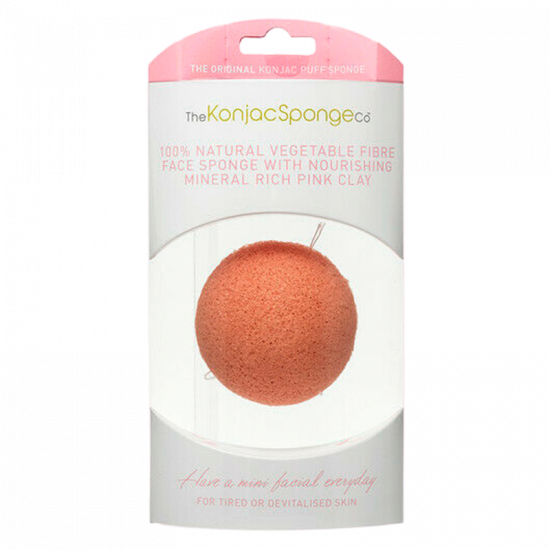 The Konjac Sponge French Pink Clay Face Sponge