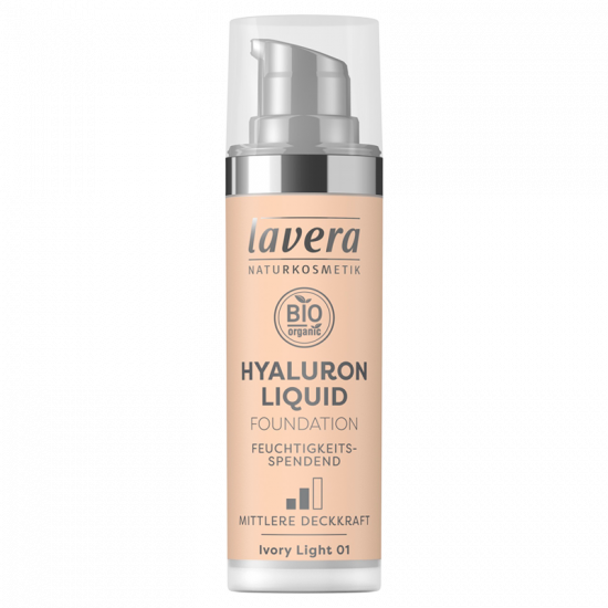 Lavera Foundation Ivory Light 01 Hyaluron Soft Liquid (30 ml)