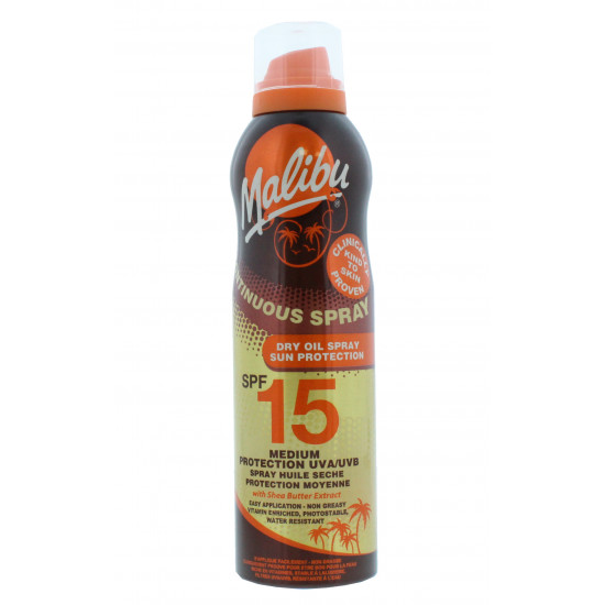 Malibu Continuous Dry Oil Spray SPF 15 175 ml