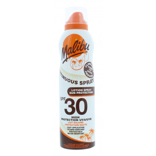 Malibu Continuous Spray Loion SPF 30 175 ml.