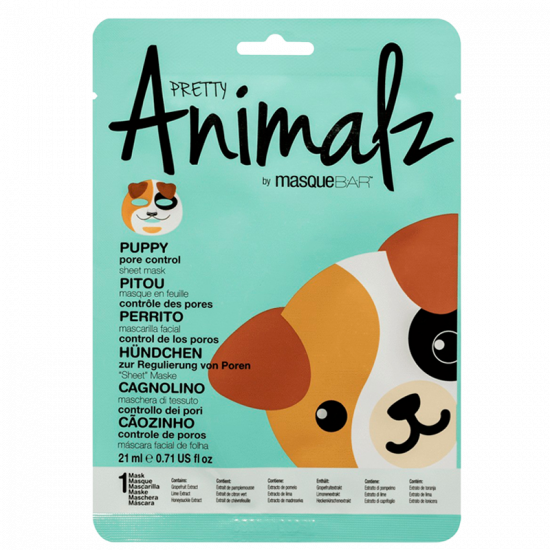 MasqueBar Animalz Puppy Sheet Mask (1 stk)