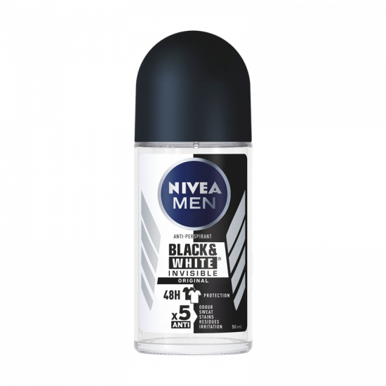 Nivea for Men Black & White Invisible Original Male Roll-on (50 ml)