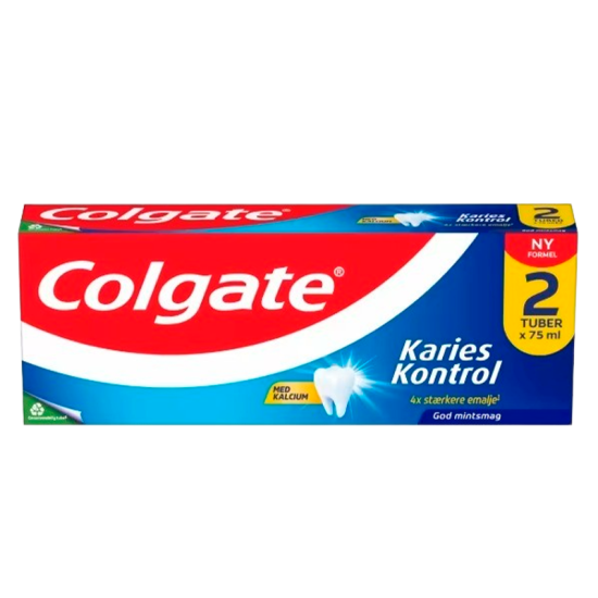 Colgate Karies Kontrol Tandpasta (2 x 75 ml)