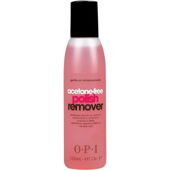 opi acetone-free polish remover 120 ml.