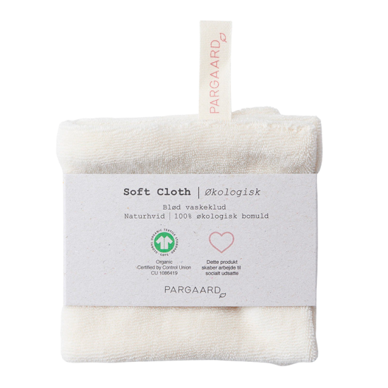 Pargaard Soft Cloth Økologisk Vaskeklud Naturhvid (1 stk)