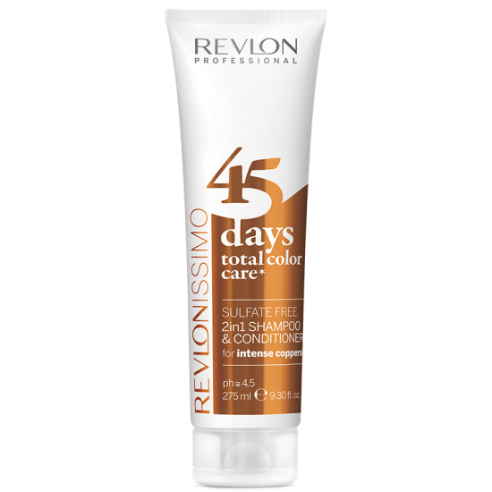Revlon 45 Days 2in1 Shampoo & Conditioner Copper 275 ml.