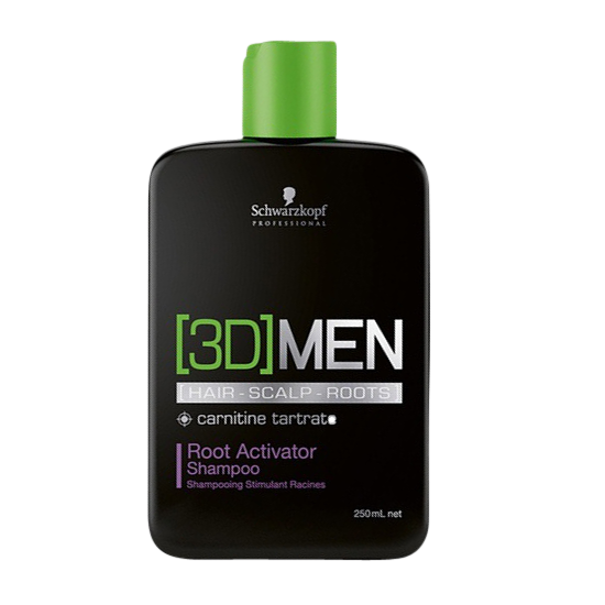 schwarzkopf 3d men root activator shampoo 250 ml