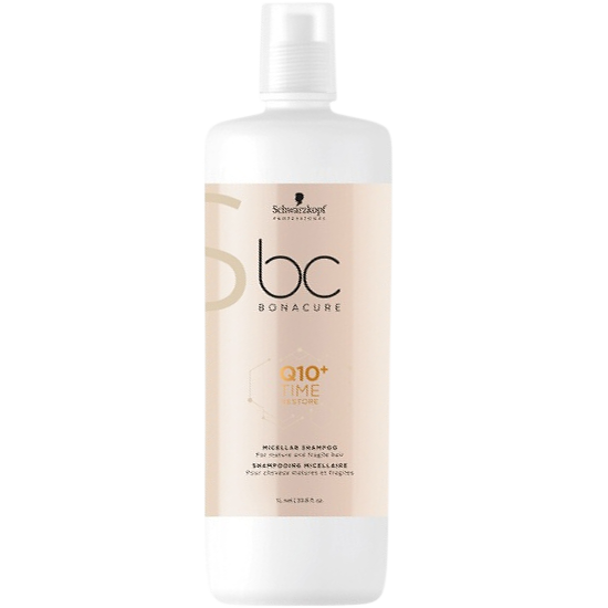 schwarzkopf bc bonacure q10 time restore micellar shampoo 1000 ml.