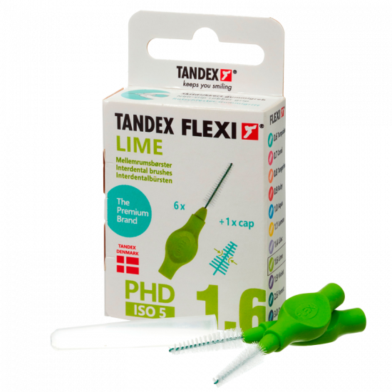 TANDEX Flexi Mellemrumsbørste Lime PHD 1.6/ISO 5