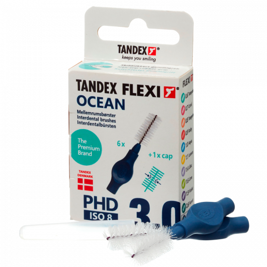 TANDEX Flexi Mellemrumsbørste Ocean PHD 3.0/ISO 8 
