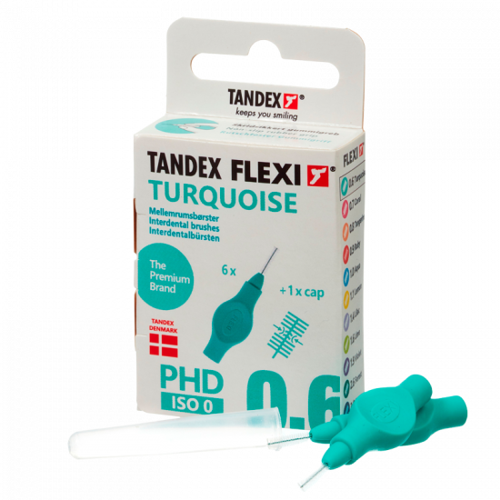 TANDEX Flexi Mellemrumsbørste Turquoise PHD 0.6/ISO 0