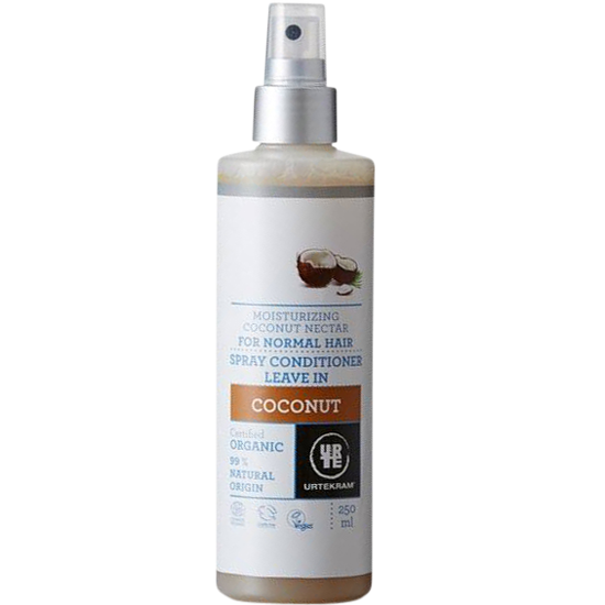 urtekram coconut leave in spray conditioner 250 ml