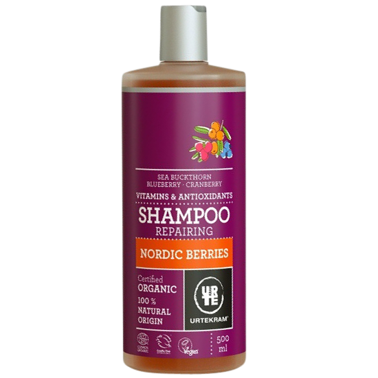 urtekram nordic berries reparing shampoo 500 ml.
