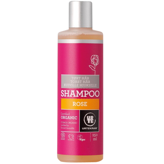 Urtekram Rose Shampoo Mod Tørt Hår 250 ml - Økologisk