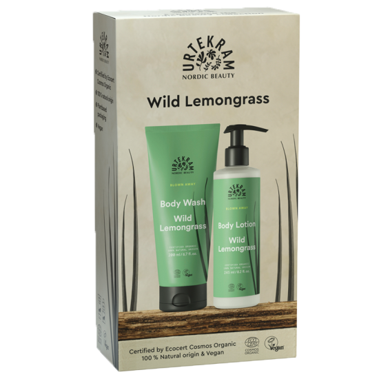 Urtekram Gaveæske Wild Lemongrass Body lotion & Body Wash (1 stk)