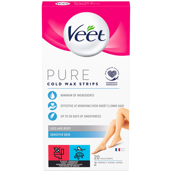 Veet Pure Cold Wax Strips Ben & Krop (20 stk)