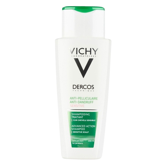 vichy dercos anti-dandruff sensitive shampoo 200 ml.