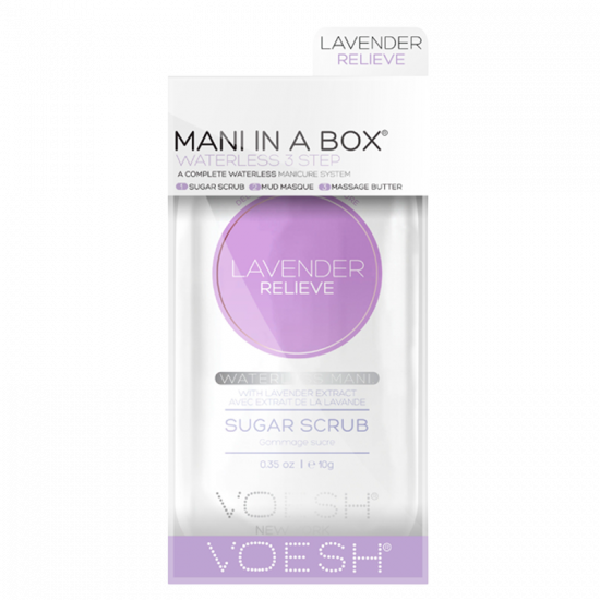 VOESH Mani In A Box Waterless 3 Step Manicure Lavender Relieve (1 stk)