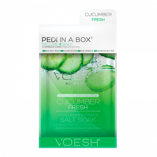 VOESH Pedi In A Box Deluxe 4 Step Pedicure Cucumber Fresh (1 stk)