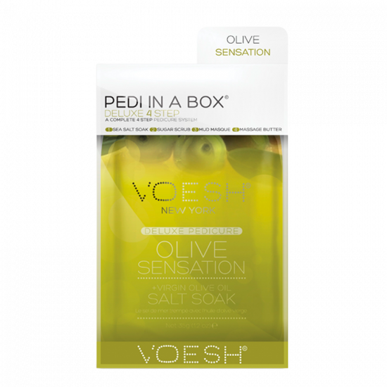 VOESH Pedi In A Box Deluxe 4 Step Pedicure Virgin Olive Oil Sensation (1 stk)