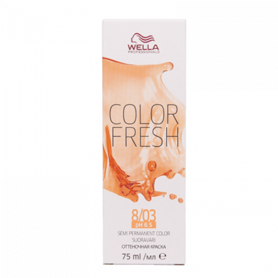 Wella Color Fresh Light Blonde Natural Gold 8/03 75 ml.